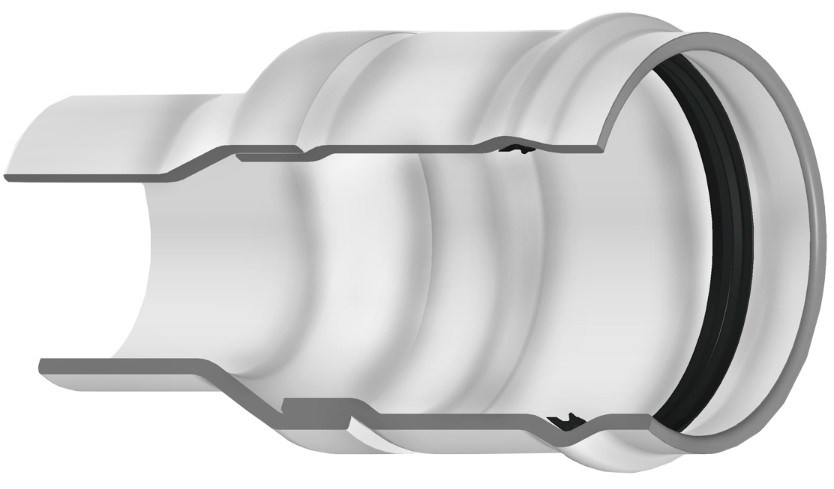 320-101310 6X4 PVC RED COUP GASKETXSPIGOT CL100 SPEARS | Pipeco ...