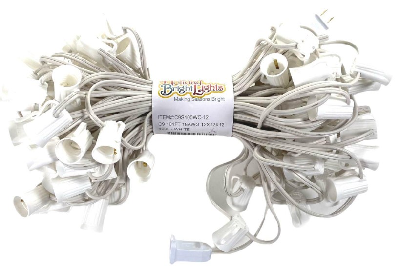 C9S100WC-12 C9 100 FT STRINGER W/100 SOCKETS - 12 IN SPACING SPT1 HBL ...